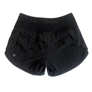 Lululemon Black Speed Up High-Rise Lined Short 2.5"